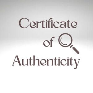 COA - Certificate of Authenticity